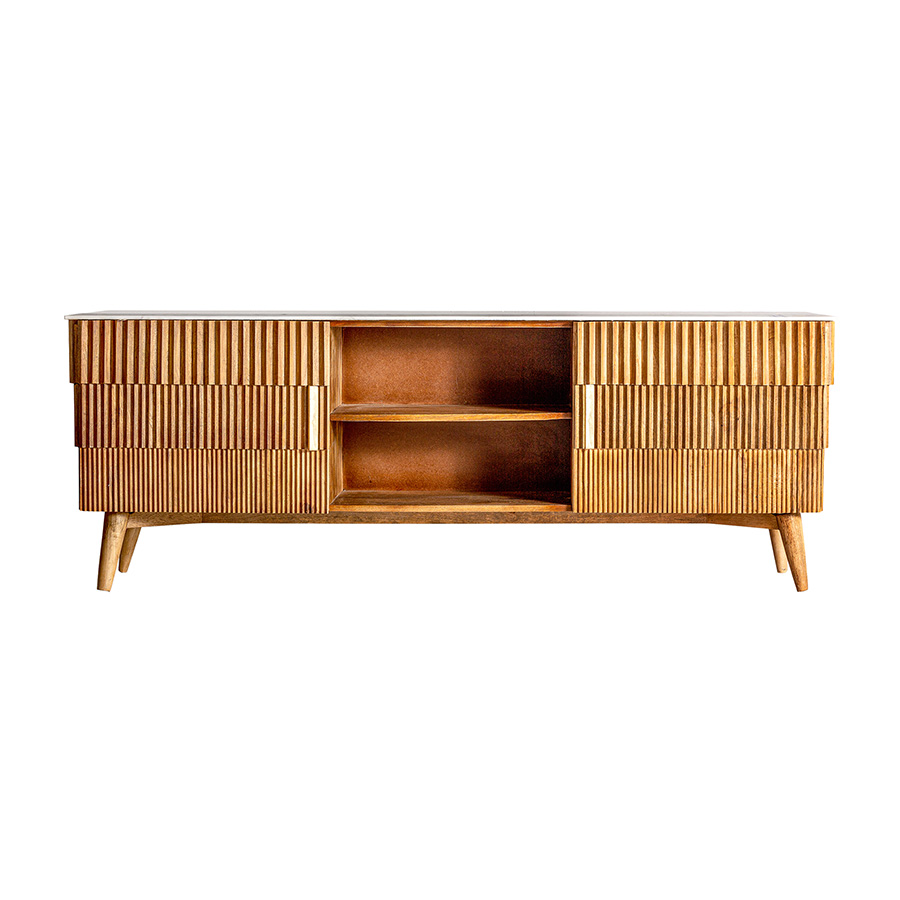 Mueble tv plissé wood