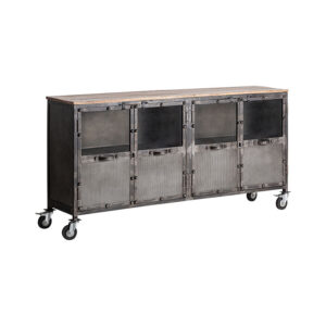 de estilo industrial. Fabricado en madera de mango