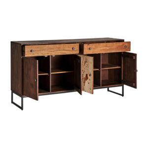 combinado con forja y piel de vaca.