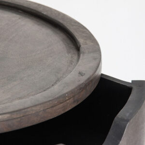 combinado con madera de olmo y cristal. Producto desmontable.