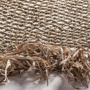 de estilo boho. Fabricado en rafia