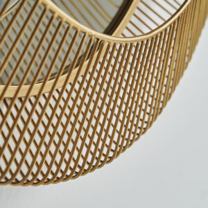 de estilo art deco. Fabricado en espejo.