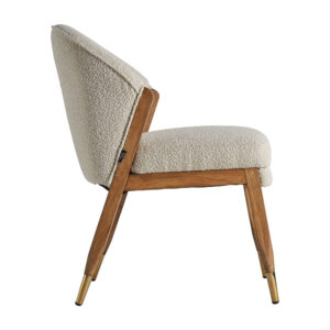 combinado con algodón bouclé.