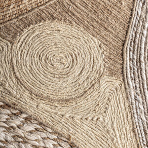 combinado con cáñamo y yute.