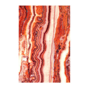 Lámina astanxatina de estilo art deco fabricado en metacrilato en color coral con acabado impreso.