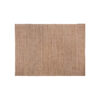 Alfombra jiona de estilo boho fabricado en yute en color tonos en marrón combinado con algodón.