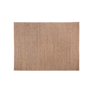 Alfombra jiona de estilo boho fabricado en yute en color tonos en marrón combinado con algodón.