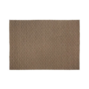 Alfombra sasha de estilo colonial fabricado en pet en color marrón.