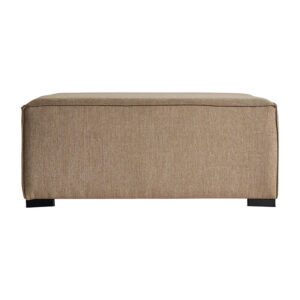 Módulo sofá reposapiés herly en color beige de estilo colonial. Fabricado en poliéster combinado con aluminio y espuma. Compatible con: 31030 31031 31029.