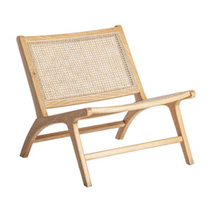 Sillón servoz de estilo contemporáneo. Fabricado en madera abedul en color marrón.