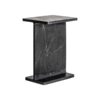 Mesa auxiliar Marquina de estilo art deco fabricado en mármol en color negra.