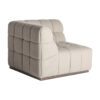 Módulo sofá esquinero Winzer de estilo contemporáneo fabricado en madera de pino en color marrón claro combinado con poliéster en color blanco roto. Compatible con: 33220 33223 33221.