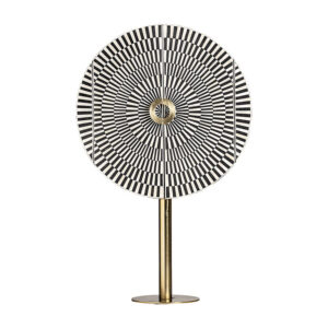 Mueble bar gatsby de estilo art deco fabricado en madera dm en color negro combinado con hierro en color blanco y hueso en color oro. Interior de terciopelo. Producto desmontable.