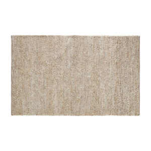 Alfombra beryl en color beige de estilo clásico. Fabricado en yute combinado con algodón y fibra natural.