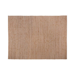 Alfombra jiona de estilo boho fabricado en yute en color tonos en marrón combinado con algodón.