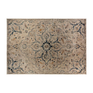 Alfombra judita en color tonos de azul de estilo clásico. Fabricado en viscosa.