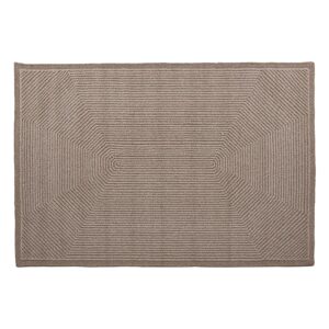 Alfombra Suzue de estilo clásico fabricado en lana en color tonos en marrón.