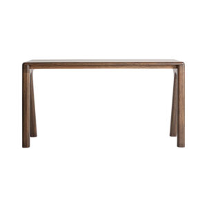 Escritorio wilsau de estilo contemporáneo fabricado en madera de mango en color marrón con acabado natural. Producto desmontable.