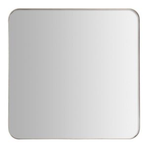 Espejo Villajo de estilo moderno fabricado en hierro en color oro combinado con espejo.