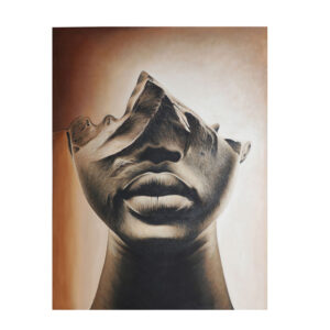 Lienzo kiros de estilo contemporáneo fabricado en lienzo en color tonos en marrón con acabado artesanal.