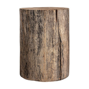 Peana malung de estilo rústico fabricado en madera tropical en color marrón.