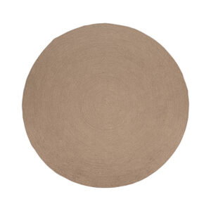 Alfombra fabricado en polipropileno reciclado en color arena.