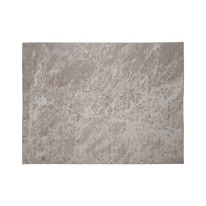 Alfombra gea de estilo clásico fabricado en viscosa en color beige en color tonos claros.