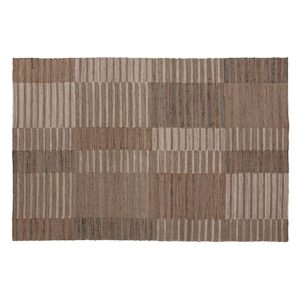 Alfombra Kaela de estilo clásico fabricado en yute en color tonos neutros combinado con algodón.