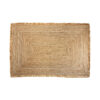 Alfombra Kisai de estilo colonial fabricado en yute en color arena con acabado natural.