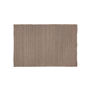 Alfombra zalika de estilo boho fabricado en yute en color tonos en marrón combinado con algodón.