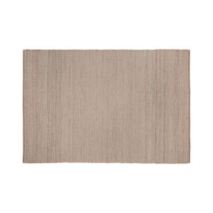 Alfombra zuri de estilo boho fabricado en yute en color tonos claros combinado con lana.