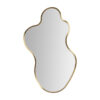 Espejo Vereide de estilo art deco fabricado en acero en color oro combinado con espejo.