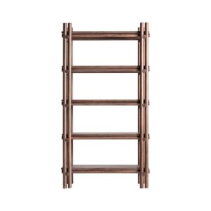 Librería hambye de estilo contemporáneo fabricado en madera de acacia en color marrón.