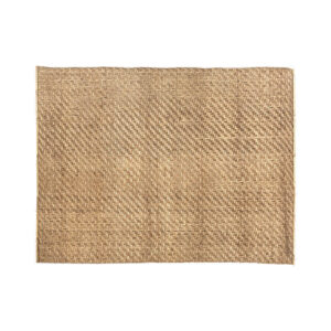 Panel decorativo de estilo boho fabricado en fibra natural en color marrón.