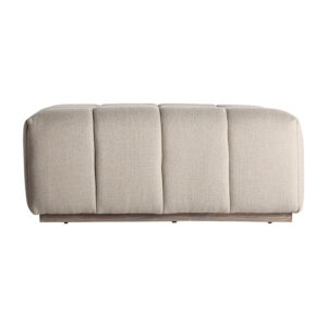 Reposapiés winzer de estilo contemporáneo fabricado en madera de pino en color marrón claro combinado con poliéster en color blanco roto. Compatible con: 33220 33222 33224.