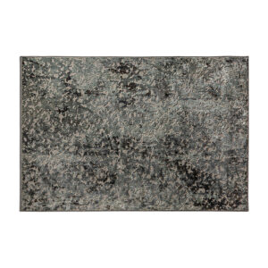 Alfombra Tekla de estilo clásico fabricado en viscosa en color tonos de azul.