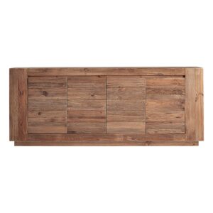 Aparador Truel de estilo clásico fabricado en madera de pino reciclado en color marrón.