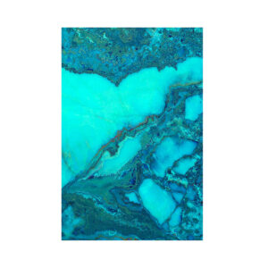 Lámina Nauru de estilo art deco fabricado en metacrilato en color turquesa con acabado impreso.