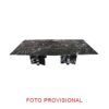 Mesa comedor Gautby de estilo contemporáneo fabricado en mármol en color negro. Producto desmontable.