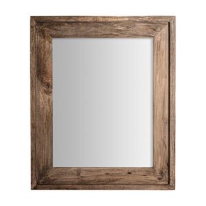 Espejo giekau de estilo colonial fabricado en madera abedul en color marrón combinado con espejo.