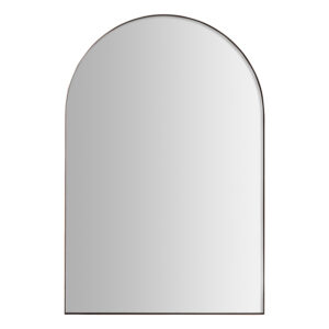 Espejo Vulc de estilo moderno fabricado en hierro en color bronce combinado con espejo.