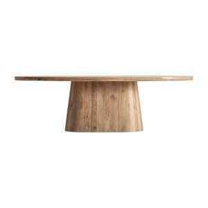 Mesa comedor mersch de estilo contemporáneo fabricado en madera de mango en color marrón. Producto desmontable.