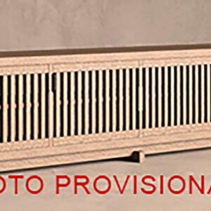 Mueble tv Gàbia de estilo contemporáneo fabricado en madera de mango en color marrón con acabado arenado.